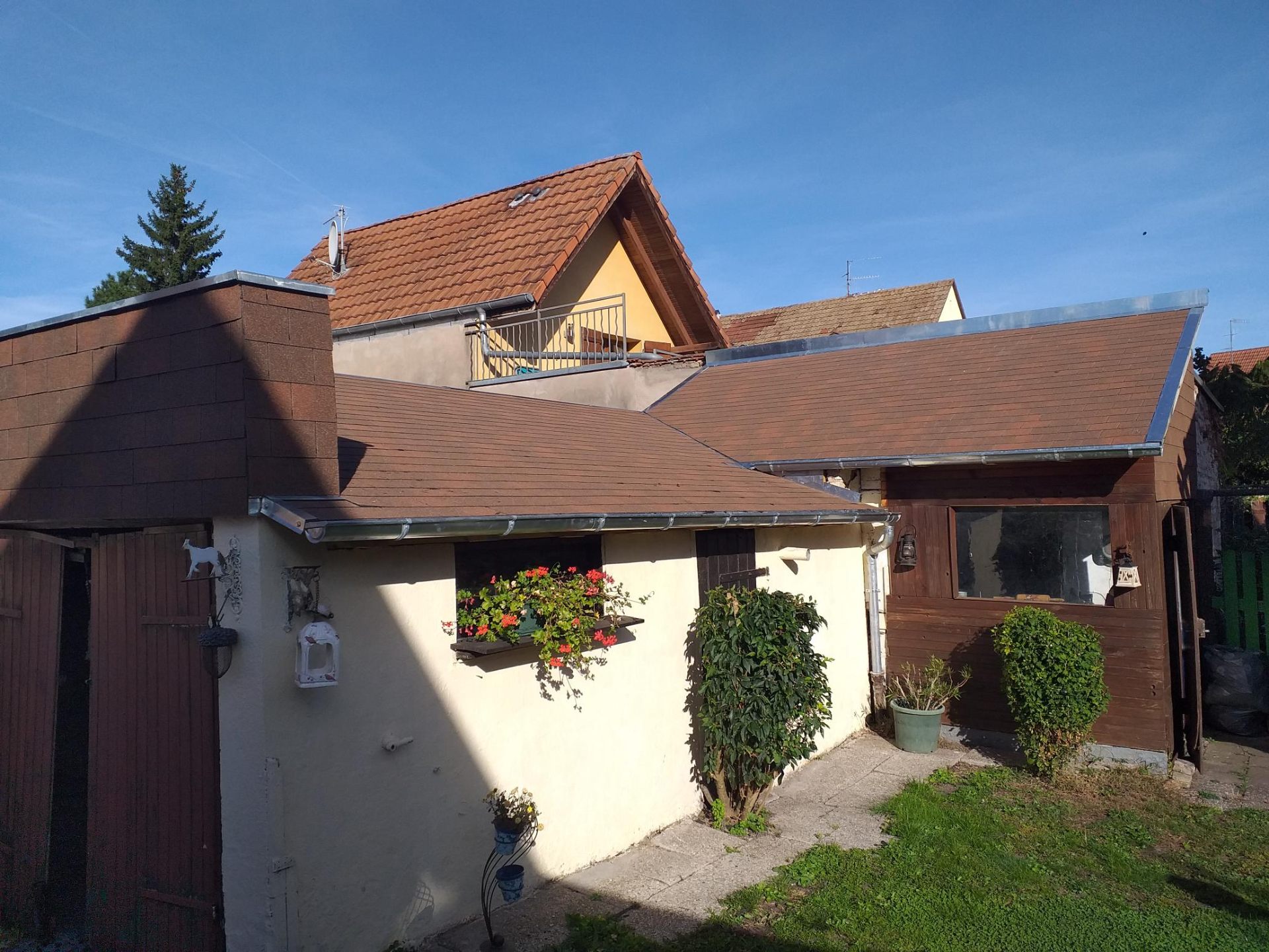 Réfection toiture annexe après